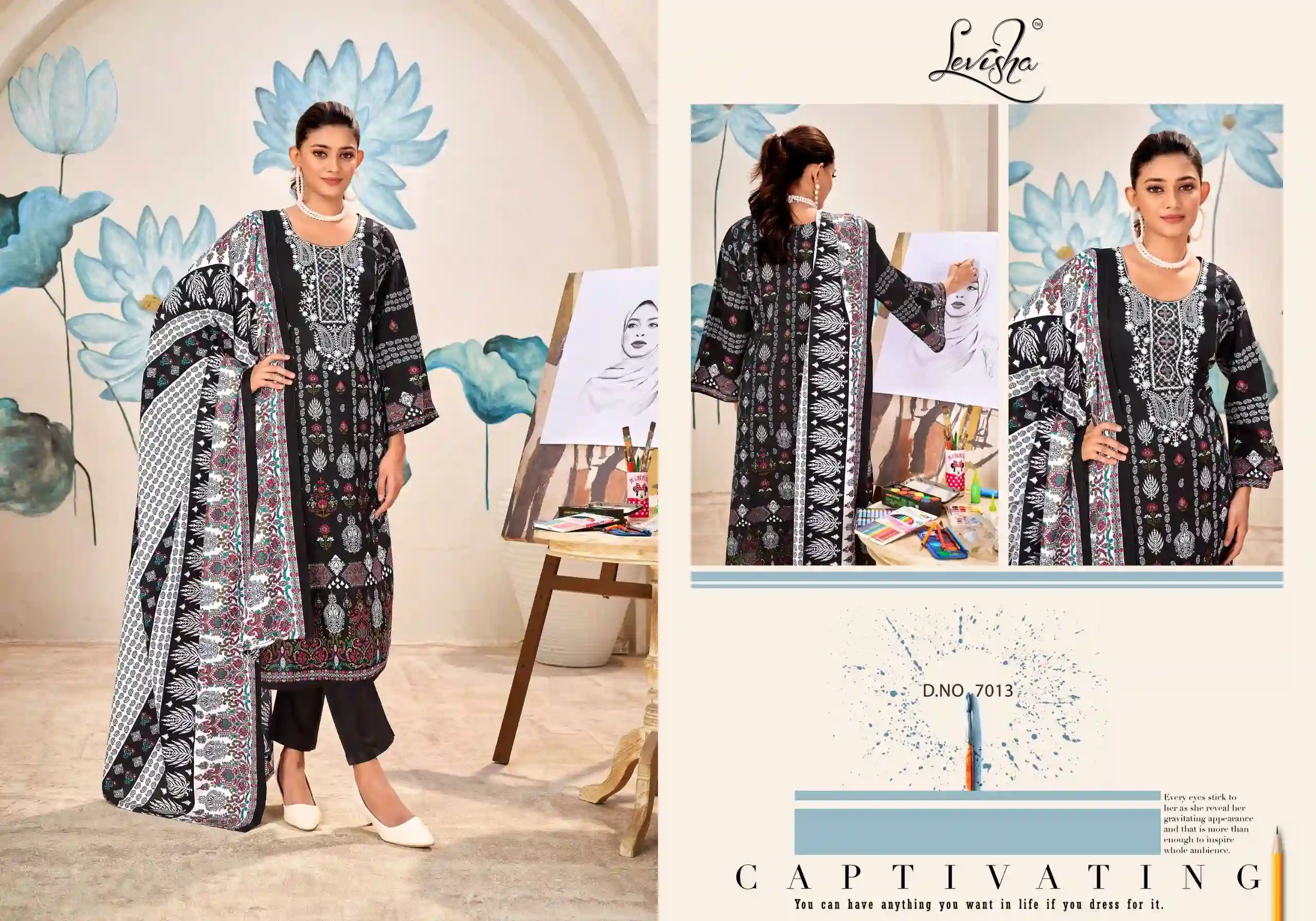 Levisha Naira Nx Vol 7 Cotton Wholesale Pakistani Salwar Suit Catalog — Wholesale Salwar Suits, Levisha wholesale from Surat — view 6